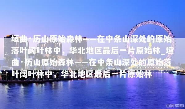 垣曲·历山原始森林——在中条山深处的原始落叶阔叶林中，华北地区最后一片原始林_垣曲·历山原始森林——在中条山深处的原始落叶阔叶林中，华北地区最后一片原始林