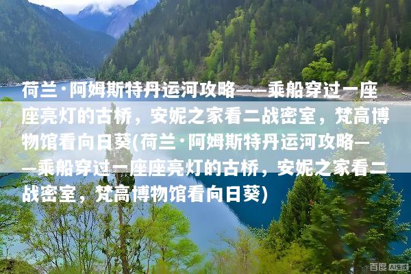 荷兰·阿姆斯特丹运河攻略——乘船穿过一座座亮灯的古桥，安妮之家看二战密室，梵高博物馆看向日葵(荷兰·阿姆斯特丹运河攻略——乘船穿过一座座亮灯的古桥，安妮之家看二战密室，梵高博物馆看向日葵)